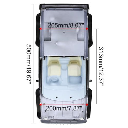 RC Car Hard Body Shell Kit,313mm Wheelbase Cherokee Body Car Shell for 1/10 RC Crawler Axial SCX10 & SCX10 II 90046 90047 TRX4 Kit (Grey, Pickup A) - color: Grey, Pickup a