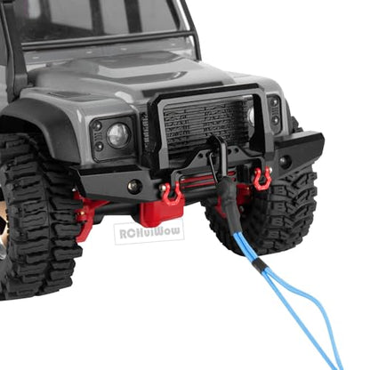 RC Crawler Accessories Roof Simulation for 1/18 1/24 RC Crawler Trx4m SCX24,Antenna/Jack Stands/Shackles/Shovel/Box/Metal Perforated Plates/Tow Rope,Blue - color: Blue(1set)