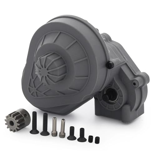 1/10 RC Transmission,Complete Gearbox with Gears Set for Axial SCX10 SCX10 II 90046 Crawler Car Upgrade Part (Gray) - color: Gray