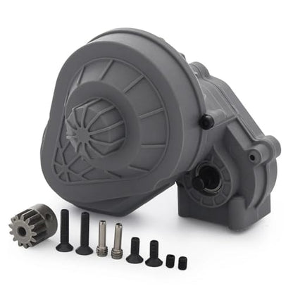 1/10 RC Transmission,Complete Gearbox with Gears Set for Axial SCX10 SCX10 II 90046 Crawler Car Upgrade Part (Gray) - color: Gray