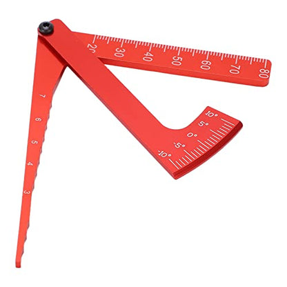 FILFEEL RC Aluminum Caliper Wheel Height and Camber Angle Measurement Tool Universal Red (Red) - color: Red