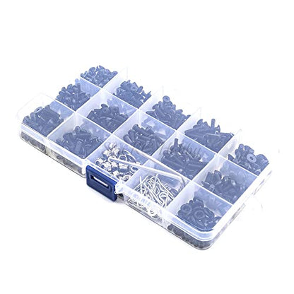 522PCS RC Screws Kit Reapir Tool Box Set Universal for Traxxas Tamiya Axial Redcat HPI SCX10 Losi 1/8 1/10 RC Cars Crawler Hobby