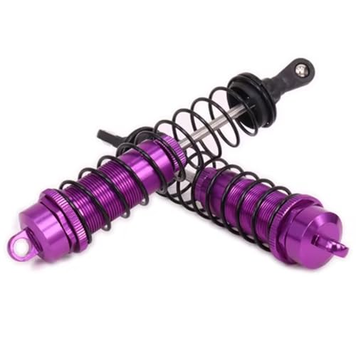 Shock Absorbers Parts For Off-Road Vehicle Truck Crawler 1/8 140mm 2PCS Set Aluminum Adjustable Shock Absorber RC Car Upgrade Parts(Purple) - color: Purple
