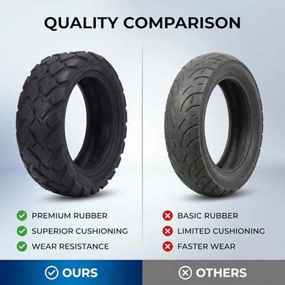VGEBY Vacuum Tubeless Tire, 80/60‑6 Vacuum Tubeless Rubber Tire Tyre for Electric Scooter Go Karts ATV Replacement Electric Car Scooter Supplies 80/60-6 Scooter Tire