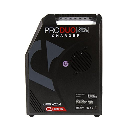 Venom 7.2V 5000mAh 6-Cell NiMH Battery with Universal Plug System and Venom Pro Duo 80W X2 Dual AC/DC 7A LiPo & NiMH RC Battery Balance Charger Combo
