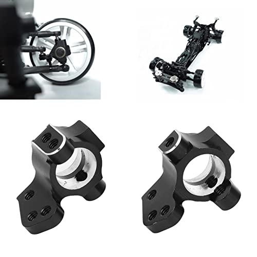 Pilipane 1 Pair Aluminum Alloy Metal Front Steering Cups, Upgrade Parts for 3Racing Sakura D5 1/10 RC Car