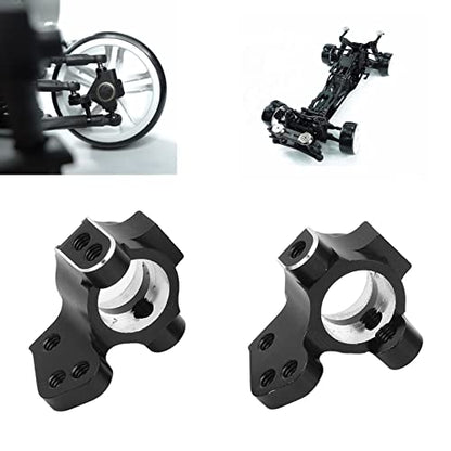 Pilipane 1 Pair Aluminum Alloy Metal Front Steering Cups, Upgrade Parts for 3Racing Sakura D5 1/10 RC Car