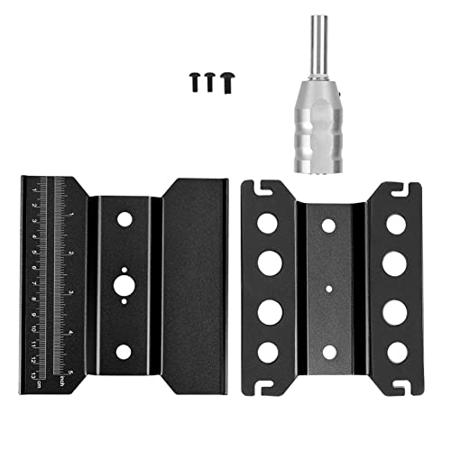 RC Model Car Rotation Repair Station, 1/8 1/10 Scale Car Work Stand, Adjustable Height 80-136mm with Rotating Lock, Durable Aluminum Alloy Platform for RC Car (Black) - color: Black