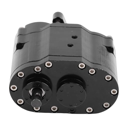 Dual Speed Transmission, Alloy 2 Speeds Gearbox Replacement for SCX10 D90 1/10 RC Crawler, with Full Time Four Wheel Drive and Reinforced Suspension System