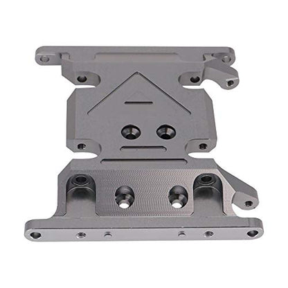 Aluminum Alloy Gearbox Base Center Skid Transmission Plate for AXIAL SCX10 II 1/10 RC Rock Crawler Car Upgrade Parts (Titanium)