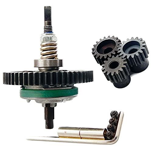 FainWan Steel 6878 Differential Gear Slipper Clutch 54T 32P Spur Gear with 15T/17T/19T Pinions Gear Sets Compatible with Slash 4X4 / Stampede 4X4 / Rustle 4X4 1/10 RC Car