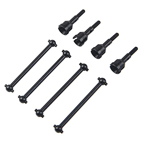 ShareGoo Steel Drive Shaft & Wheel Stub Axle Dogbones Adapter Axle Hub Compatible with WLtoys A959 A969 A979 K929 1/18 RC Car Buggy