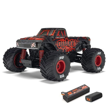 ARRMA 1/16 Quake GROM 4X4 RTR Brushed Monster Truck, Red | RC Truck, Battery & Charger Included, ARA2137T1 - color: Red