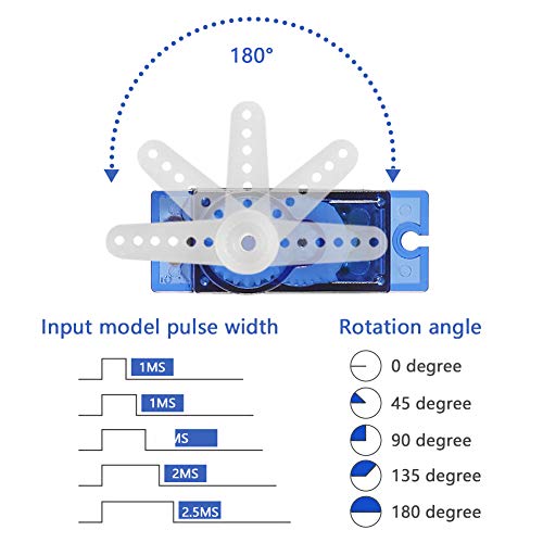 8PCS SG90 9G Micro Servo Motor Kit Mini for RC Robot Arm Helicopter Airplane Car Boat Controls Project