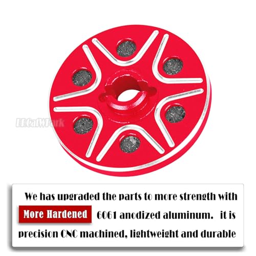 RC 53T Spur Gears 0.8Mod Upgrades Part for 1/10 Slash 2WD (VXL)/Stampede 2WD (VXL)/Rustler 2WD (VXL)/Bandit 2WD (VXL),BRCatWPark Steel Metal Extra-Heavy Slip limiting Clutch,Red - color: Red - (53t)