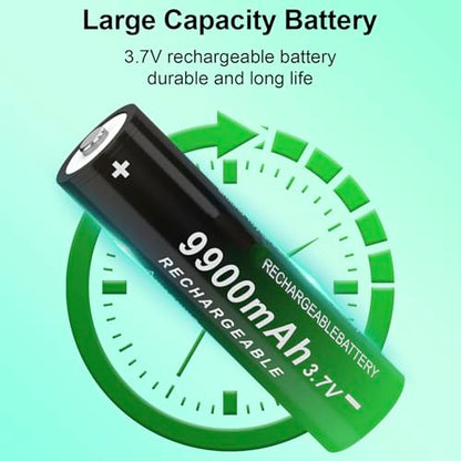 Battery for 4 Pack 9900 mAh Battery Ni-MH Rechargeable, Button Top NiMH Batteries, High Capacity Battery for LED Flashlights, Mini Fans, Toys, Remote Control, Electronic Devices, RC Car, Doorbell
