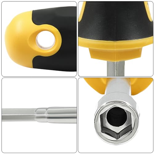 Bonsicoky 10mm Socket Wrench Screwdriver | High-Carbon Steel, Hex Nut Driver Key, Hand Tool, For DIY & Hand-Making - size: 10mm