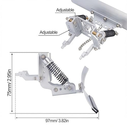 RC Snow Plow for TRX4M & SCX24, Adjustable Aluminum 1/18 1/24 RC Crawler Plow, Servo Operated Snow & Sand Shovel Upgrade, CNC Metal RC Plow Truck Accessory (Silver) - color: Silver
