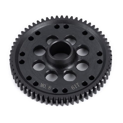 LSG 0.8 Mod 61T Spur Gear for for Arrma 1/10 Gorgon 4x2 Mega 550 Brushed | Hardened Steel Main Gear, RTR-ARA3230ST1 RC Car Upgrade Part, 0.8M 61T Spur Gears