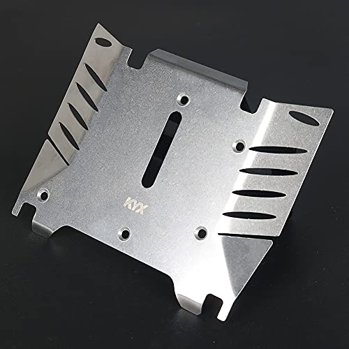 KYX Racing Stainless Steel Skid Plate Protector Chassis Guard Board Upgrades Accessories for RC Crawler Car Axial RBX10 RYFT