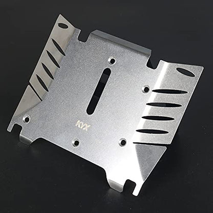 KYX Racing Stainless Steel Skid Plate Protector Chassis Guard Board Upgrades Accessories for RC Crawler Car Axial RBX10 RYFT