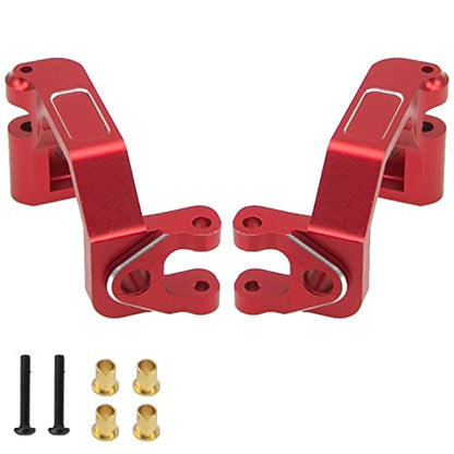 Metal C Hub Carrier Caster Block C Seat Upgrades Parts Compatible with Arrma 1/8 Infraction 4X4 MEGA/Vendetta 4X4 3S BLX RC Car (Red) - color: Red