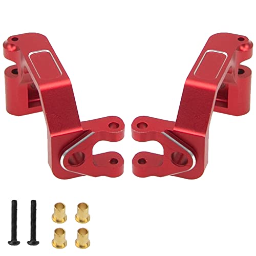 Metal C Hub Carrier Caster Block C Seat Upgrades Parts Compatible with Arrma 1/8 Infraction 4X4 MEGA/Vendetta 4X4 3S BLX RC Car (Red) - color: Red