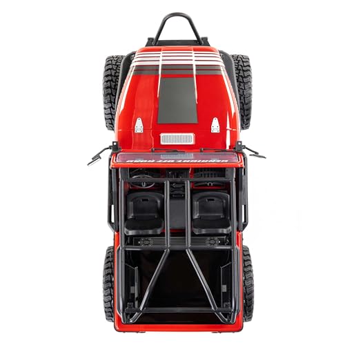 Axial RC Truck 1/10 SCX10 III Jeep CJ-7 4X4 RTR Brushed Rock Crawler, Red | Battery and Charger Not Included, AXI03008V2T1, Ready to Run - color: Red
