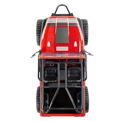 Axial RC Truck 1/10 SCX10 III Jeep CJ-7 4X4 RTR Brushed Rock Crawler, Red | Battery and Charger Not Included, AXI03008V2T1, Ready to Run - color: Red