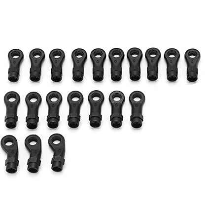 RiToEasysports RC Metal Link Tie Rod Pull Rod Set, Stainless Steel Adjustable Lengths for Improved Durability and Lower Center of Gravity, with End Ball Joints, Compatible with 1/10 Scale RC