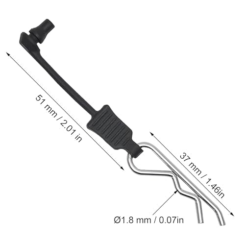 Serpent 4Pieces Universal RC Car Body Clips with Anti-Lost Leash Retainers, Heavy Duty 1.8mm Stainless Steel R-Pins Suitable for General 1/7, 1/8, 1/10 Remote Control Trucks