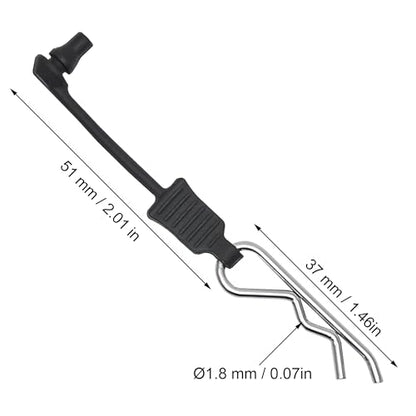 Serpent 4Pieces Universal RC Car Body Clips with Anti-Lost Leash Retainers, Heavy Duty 1.8mm Stainless Steel R-Pins Suitable for General 1/7, 1/8, 1/10 Remote Control Trucks