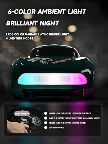 ANTSIR 1/64 RC Drift Car, 7 Colorful LED Lights 4WD RTR Racing Sports Gift | 2.4GHz,15KM/H High Speed, Drifting/Race Tires, Desktop Remote Control Car, Proportional Throttle, Adults & Teens, Silver Gray - color: Matte Gray Concept Model