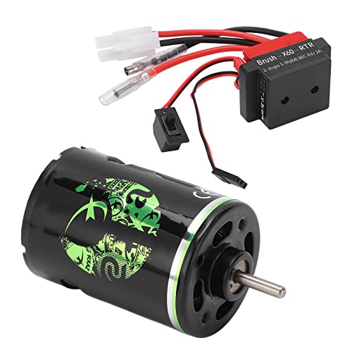 RC Brushed Motor,High Torque Low Noise Dual Mode 540 Motor 360A ESC for 1/10 Scale Off-Road Trucks SUVs Crawlers - size: 35T
