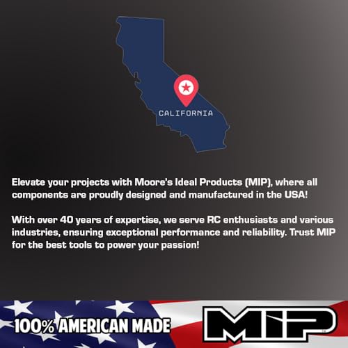 MIP Ball End Metric RC 1/4" Hex Bit 9243S 3.0mm – Hex Head Allen Wrench Drill Tools Tool Bits for Screwdrivers, Electric Screwguns, and Power Drills For RC Cars - Made in USA - size: 3.0mm - Ball End Hex
