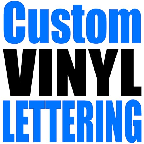 Custom Vinyl Lettering (3.4 inch Tall) - size: 3.4 inch Tall
