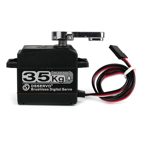 35KG Brushless Digital Servo 270° IP67 Waterproof Metal Gear RC | Stainless steel gears, dual bearings and IP67 waterproof design for RC crawlers, robots and DIY projects. - style: 35KG 270 Degree
