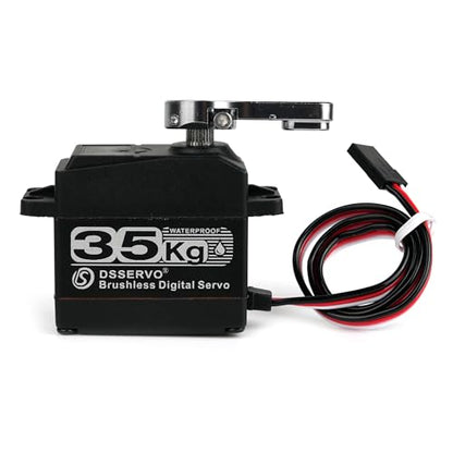 35KG Brushless Digital Servo 270° IP67 Waterproof Metal Gear RC | Stainless steel gears, dual bearings and IP67 waterproof design for RC crawlers, robots and DIY projects. - style: 35KG 270 Degree