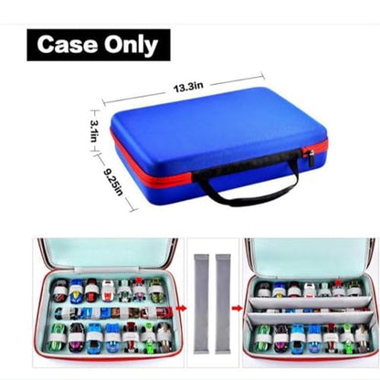 Toy Car Storage Tote with 36 Slots Organizer Case Handheld Carrying Bag Model Car Carrier Portable EVA Material Suitable for Kids
