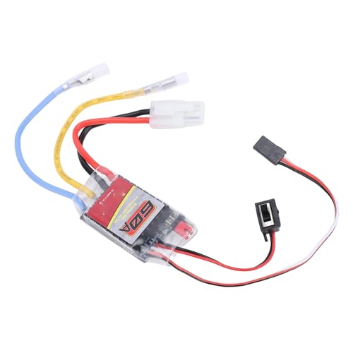 Dpofirs Brushed Motor ESC 60A for RC Boat Car Crawler | Copper Controller for 380 370 540 550 Motors with Low Volt Protection