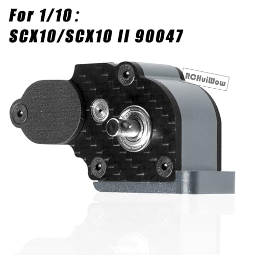 LCG Center Gearbox Transmission Box Upgrades Part for SCX10 SCX10 II 90046 90047 1/10 RC Crawler Car,Aluminum Middle Transmimssion Gearbox,Titanium - color: Titanium(1pc)