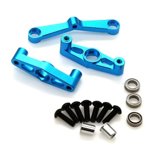 RC Car Accessories Compatible with Tamiya for TT02 for TT-02 1/10 RC Car Upgrade Parts Replacement Accessories Metal Steering Assembly with Bearing