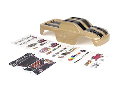 SummitLink Custom Body Compatible for 1/10 Scale RC Car or Truck (Truck not Included) (Sand Color Racing Stripes) - style: Sand Color Racing Stripes