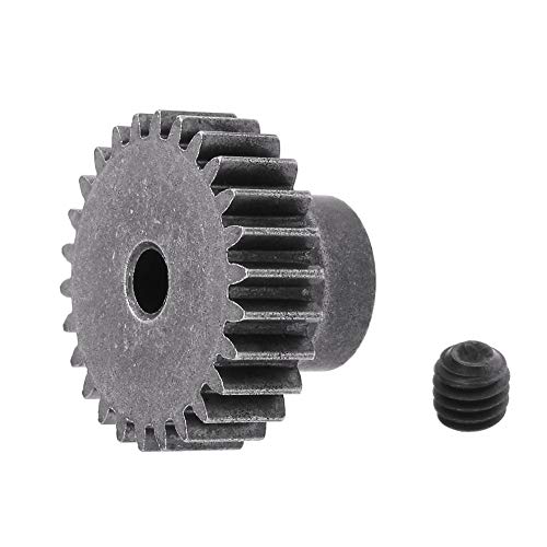 HobbyPark Steel Metal Mod 0.6 Module Pinion Gear Set 3.175mm Motor Gears 17T 21T 26T 29T 11189 11176 11181 11119 for RC Car Redcat HSP Exceed (4-Pack)