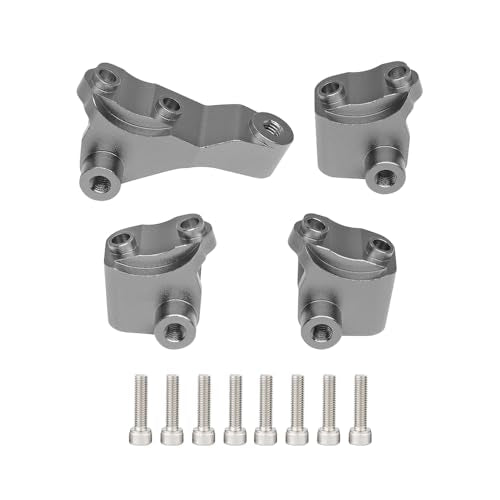 Aluminum Link Mounts Suspension Links Axle Mount Set for 1/10 RC Crawler Car TRX4 Upgrade Parts-Replaces Part 8227-Titanium - color: Titanium