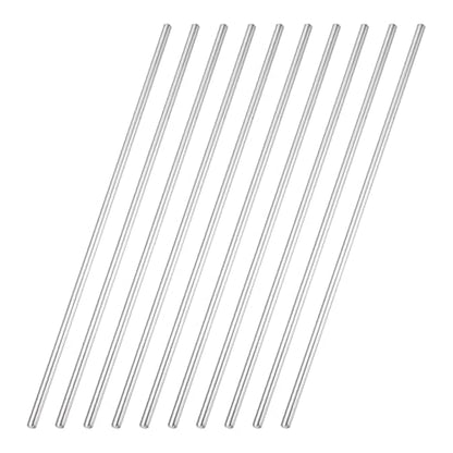 MECCANIXITY 10 Pack Dowel Pin Wheel, 4x200mm Steel Hex Wheel Hub Nut Pin Replacement for DIY RC Car Truck Boat Helicopter Model Part, Silver - size: 4x200mm