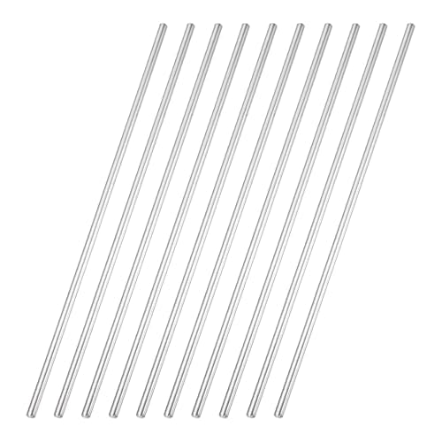 MECCANIXITY 10 Pack Dowel Pin Wheel, 4x200mm Steel Hex Wheel Hub Nut Pin Replacement for DIY RC Car Truck Boat Helicopter Model Part, Silver - size: 4x200mm