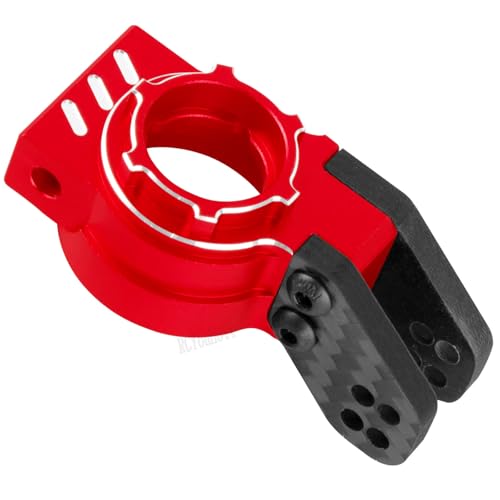 RC Aluminum Upgrades Part for 1/8 Typhon 6S BLX,1/7 Felony/Mojave/Infraction/Limitless 6S BLX,Front Knuckles Steering Blocks &Rear Hub Stub Axle Carriers Hops Up,Red - color: Red - (Upgrades)