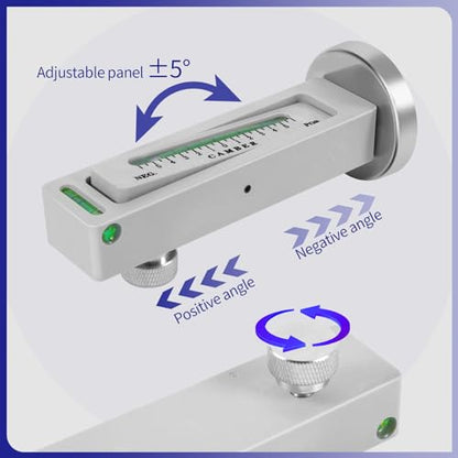 Ziopetru 1 Pack Magnetic Camber Gauge, Wheel Alignment Tool for Automotive | PC plastic body, magnetic base. -5 to 5 deg range. Measures caster/camber. Lightweight for DIY home use. - size: 1 PACK