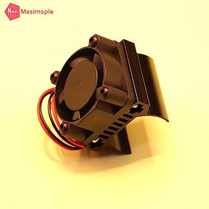 New Alloy Trx4m Motor Cooling Fans for 1/18 TRX4M Motor Heatsink Fan Upgrades Black
